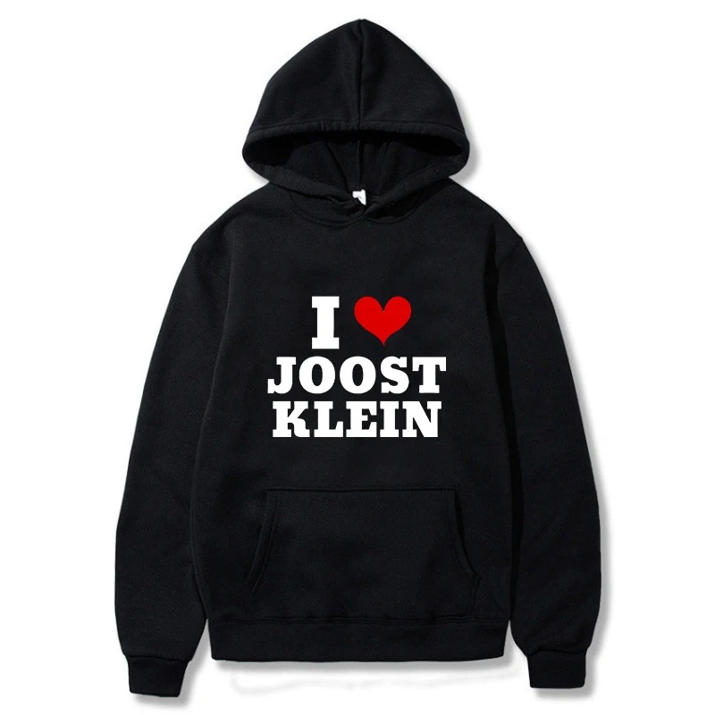 Suéter de hombre 2025 Me encanta Joost Klein estampado patrón divertido jersey retro hip-hop ropa de hombre