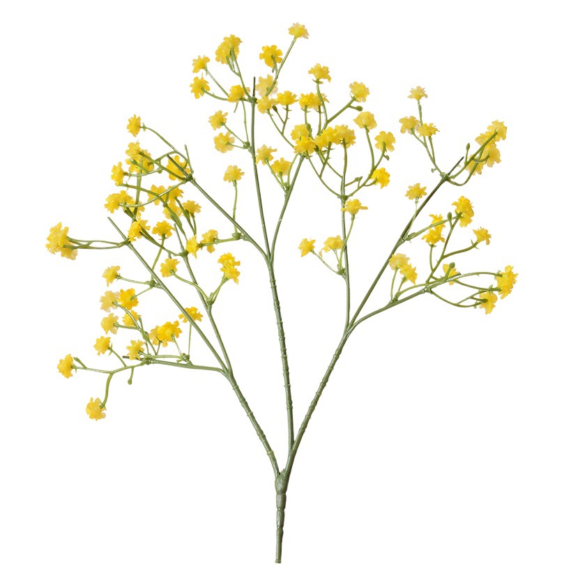 Decoración de la boda estrellada artificial ramo sensación de la mano pegamento suave estrellado sola flor artificial de plástico flor falsa