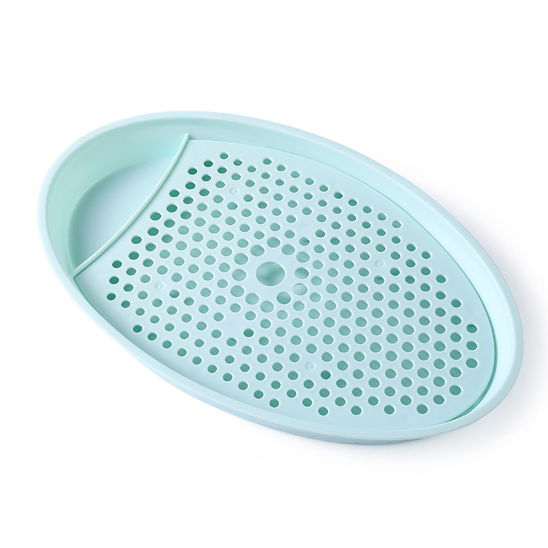 Paja DE TRIGO respetuoso del medio ambiente degradable redondo cocina Placa de dumpling con plato de vinagre de doble capa de drenaje Placa de dumpling