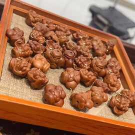 老山檀象神蝴蝶九尾狐度母文玩配件手工diy手串手链时尚饰品配饰