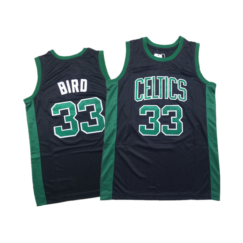 Boston Celtics No. 33 Larry Bird Larry Bird NBA Jersey Cross-border embroidered basketball suit