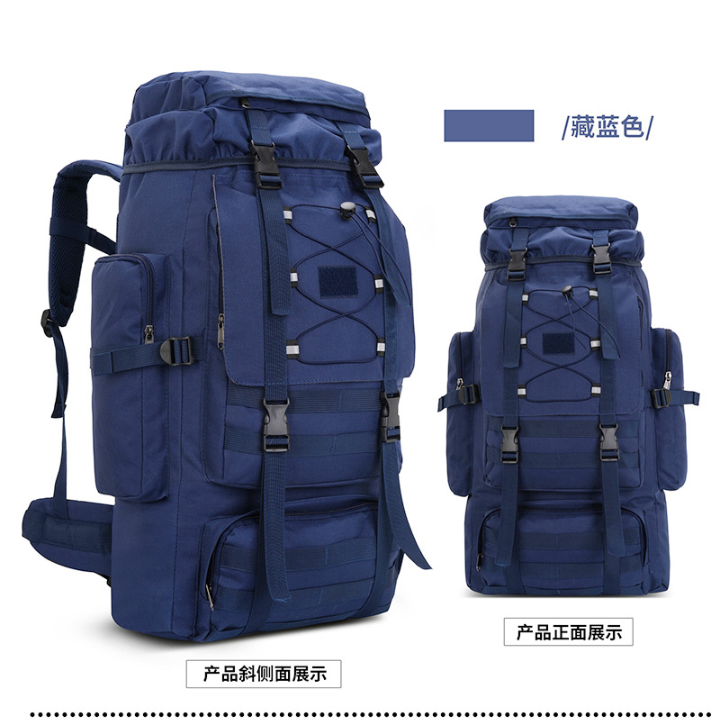 Al aire libre 60 litros de gran capacidad para salir mochila de viaje camuflado para hombres y mujeres acampando caminata mochila de estudiantes fábrica transfronteriza