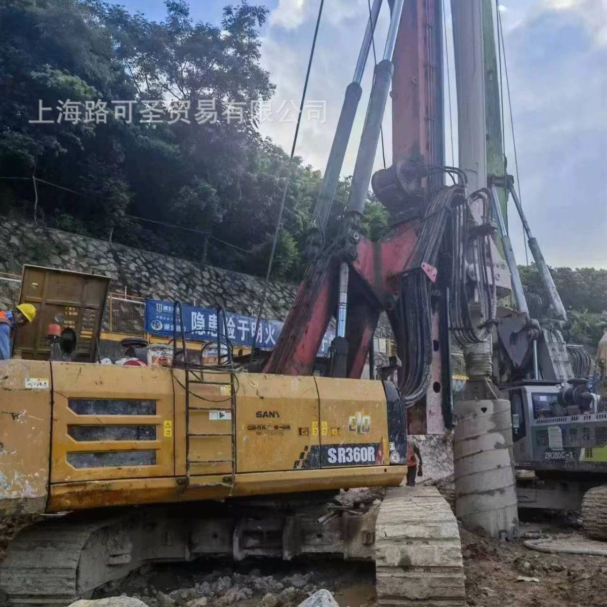 Подержанный роторный сверлильный станок Sany 285, автомобильный кран, гусеничный кран и другие стили специально разработанные для Шанхая Jinshan.