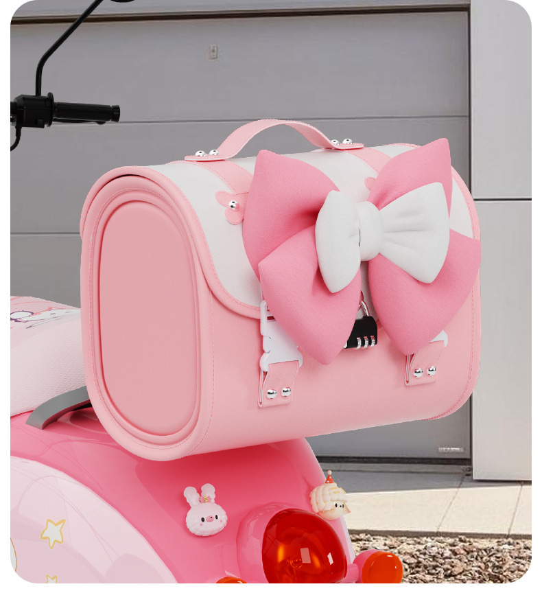 Universal large-capacity waterproof motorcycle storage trunk bag for electric vehicles, battery bike hanging bag, tail bag wholesale