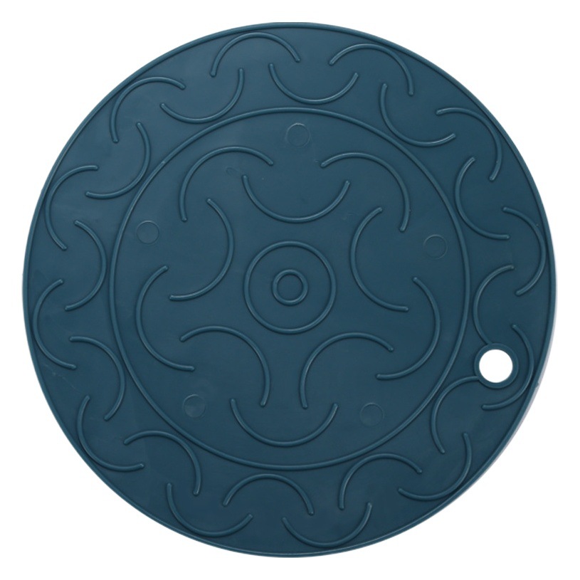 [Almohadilla de aislamiento de silicona] estera de la olla estera de comedor estera de la taza de té hogar engrosada estera del tazón Nordic ins simple estera de la placa