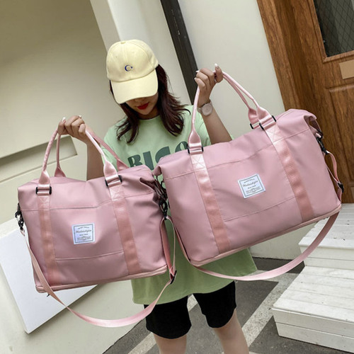 New Expandable Travel Bag for Women, Hand-Turned, Single Shoulder, Large Capacity, On-the-Go Luggage Bag, Extra Large, Dry and Wet Fitness Bag