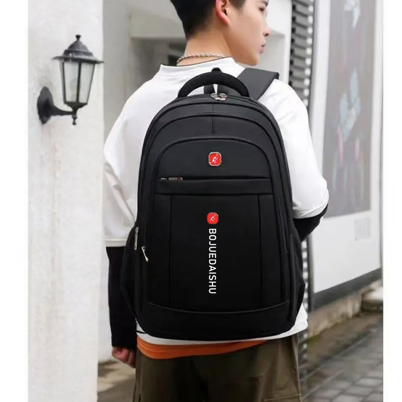 Men's Backpack Men's Backpack Men's Korean Version Trendy Large Capacity High School Junior High School Student Bag Travel Bag Computer Bag