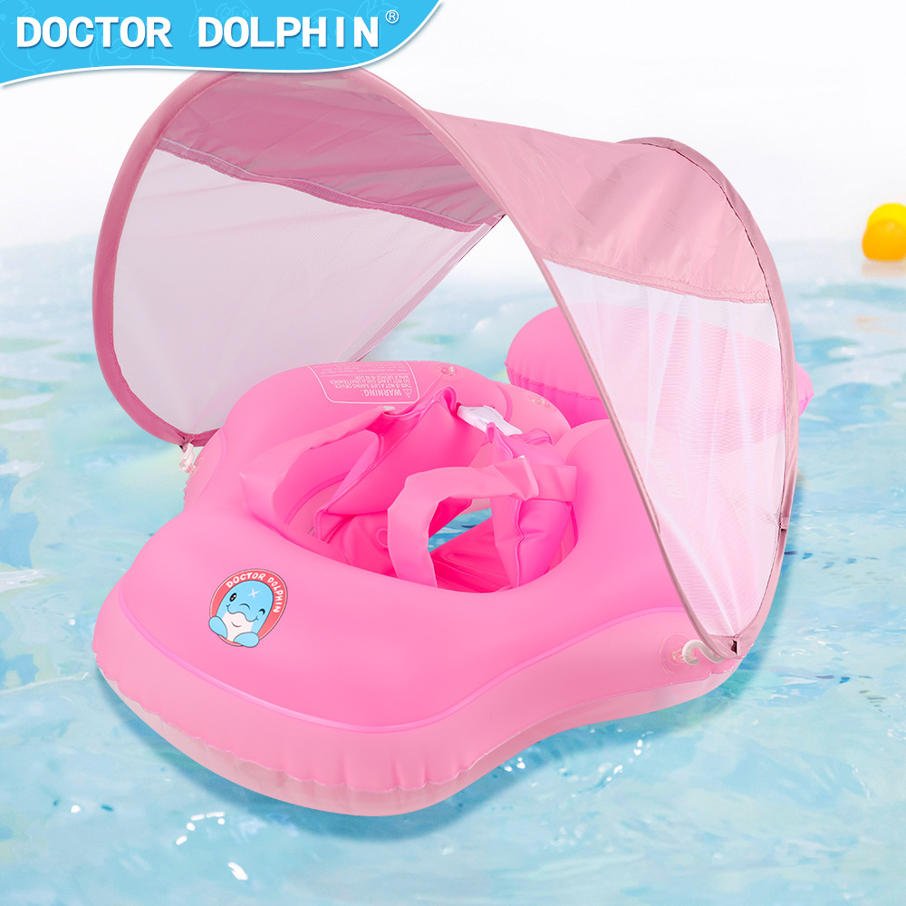 Doctor Dolphin | Bebé acostado anillo de natación toldo mentira anillo niños mentira anillo médico delfín bebé acostado anillo especial