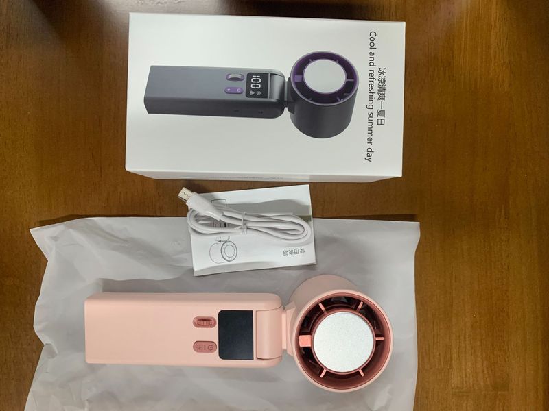 新しい F99 N607 強力な冷凍ハンドヘルド半導体折りたたみポータブル USB 充電強風小型ファン|undefined