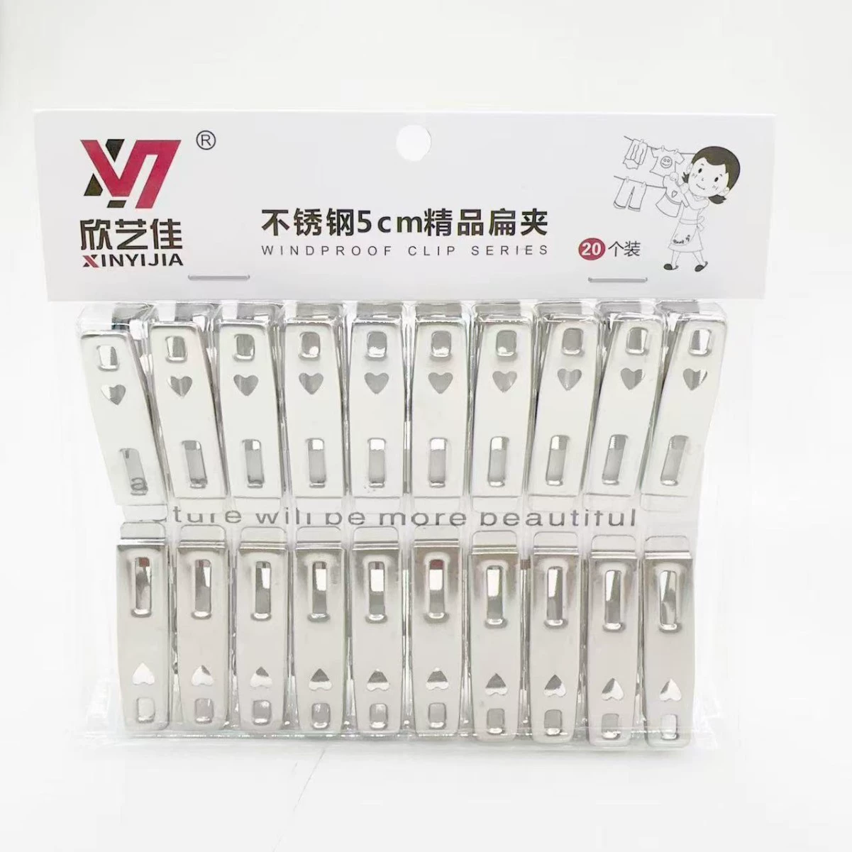 Нержавеющая сталь прищепка для белья Linyi ежедневный универмаг пружинный зажим кровать с одним зажимом