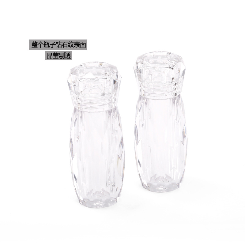 新品8241眼影膏瓶透明厚壁旋盖菱形钻瓶子闪粉眼影粉容器厂家直供