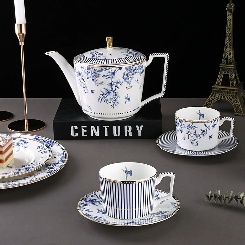 Afternoon tea, ceramic coffee tea set, dinner plate, Birthday gift