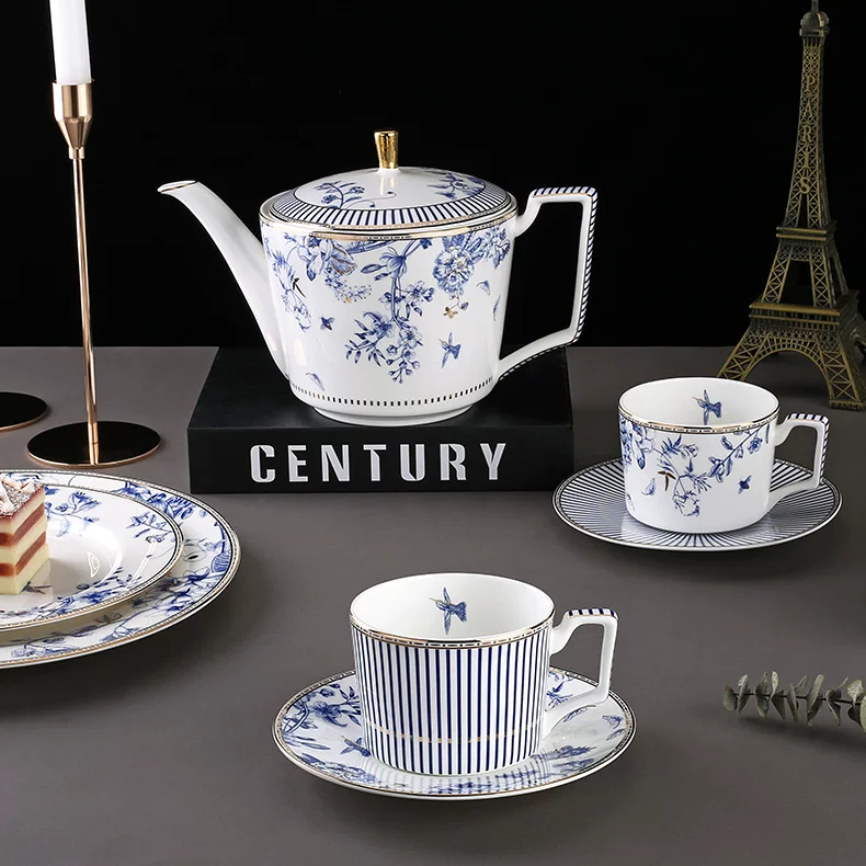 Afternoon tea, ceramic coffee tea set, dinner plate, Birthday gift