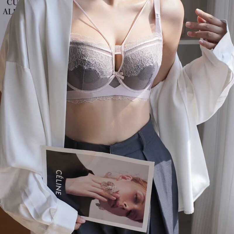 3336 French-Style Sexy Lace Lingerie with Thin Paper Pads, Breathable and Comfortable, Minimizes Large Busts, Adjustable Bra 3336 French-Style Sexy Lace Lingerie with Thin Paper Pads, Breathable and Comfortable, Minimizes Large Busts, Adjustable Bra