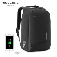 Jinshengs クロスボーダーホットスタイルバックパックメンズ USB ビジネス盗難防止シンプルなバックパックコンピュータバックパック学生スクールバッグ