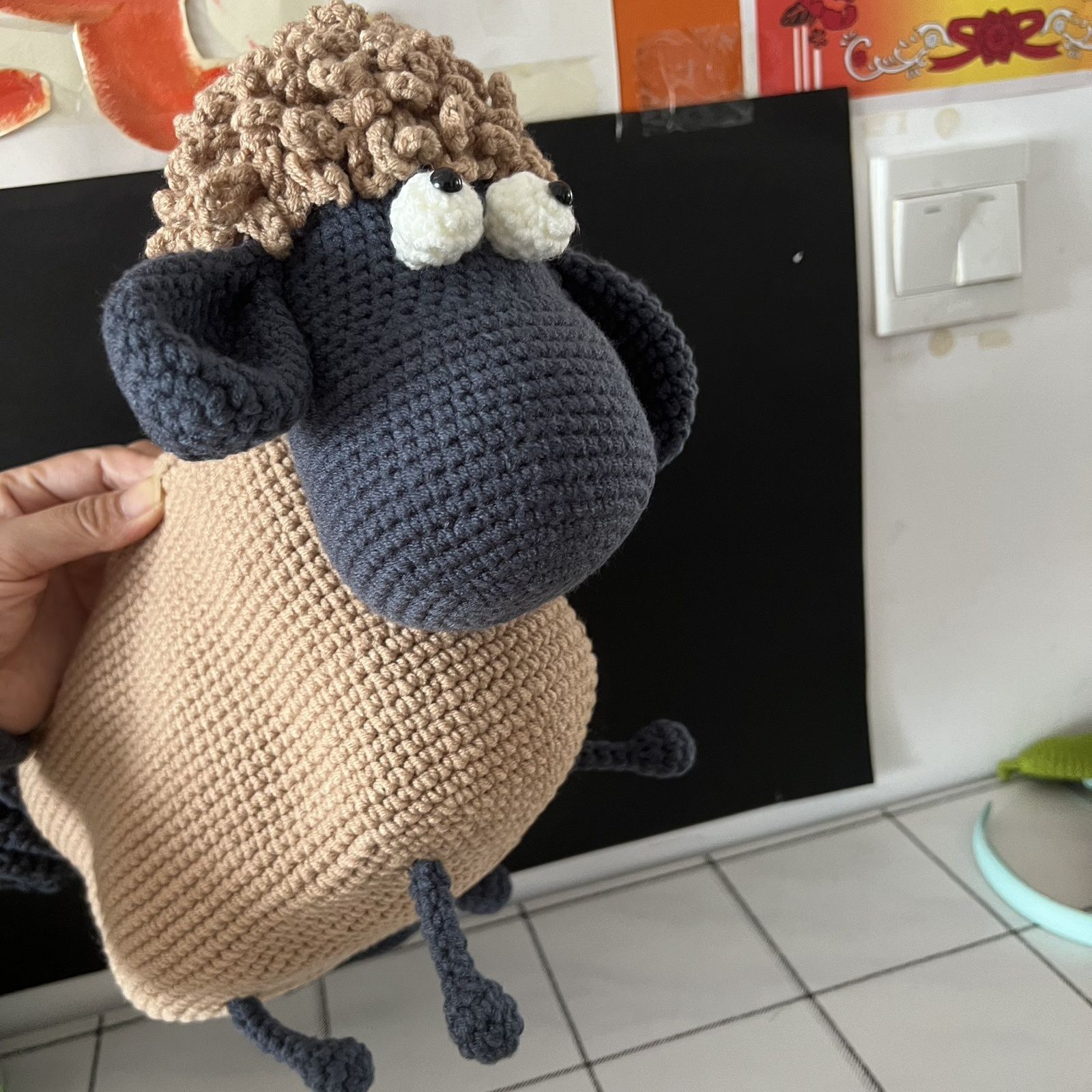 카키+그레이_소재패키지(소사이즈) 15*20 울 색상차이 정상입니다