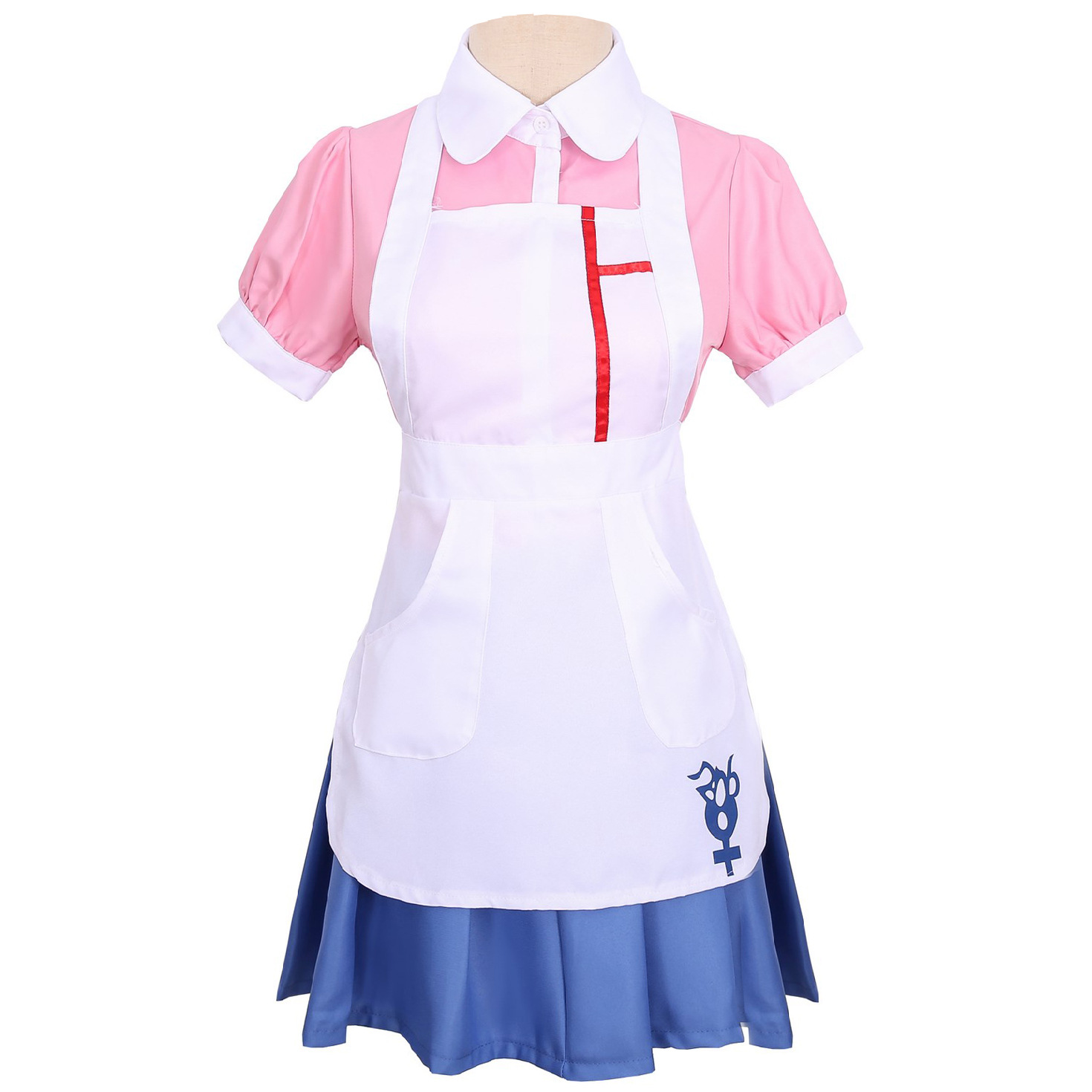 thumbnail image 1 of Disfraces de Halloween 2024 S-XXL disfraz de anime cosplay Danganronpa Rondo 2 niñera Sinki Mikan uniforme de sirvienta, 1 of 4
