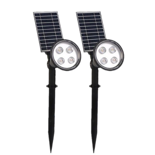 Luces solares de suelo para exteriores, impermeables, focos para árboles, luces de pared para jardín, patio de villa, luces escénicas para césped, LED de bajo consumo.