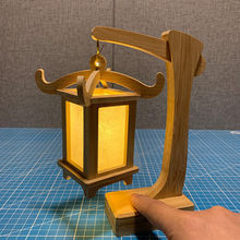 古风灯笼科技小制作材料包学生玩具竹实木小台灯小灯笼代发