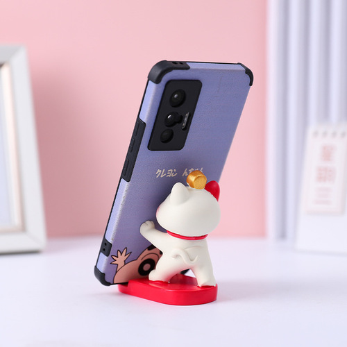 New cute cat step by step to support your mobile phone holder creative resin ornament holder factory direct sale