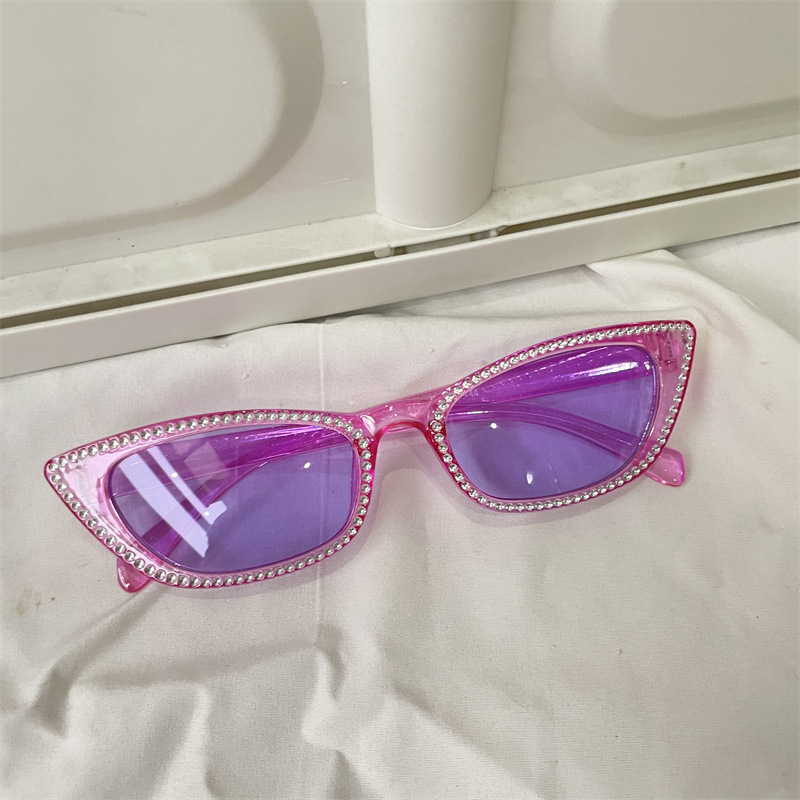 レトロな円枠サングラス紫色のドーパミンギャルメガネ男紫外線防止近視サングラス女性の丸い顔