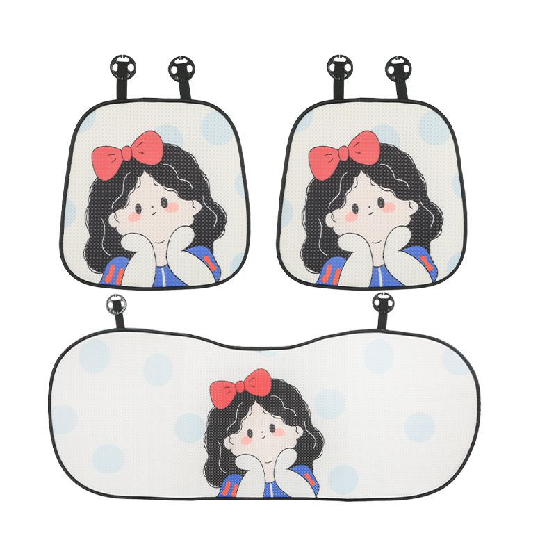 Clearance Sale: Cute Cartoon Dog Car Seat Covers, Universal for All Seasons, Ice Silk Seat Covers for Women, Summer Seat Covers