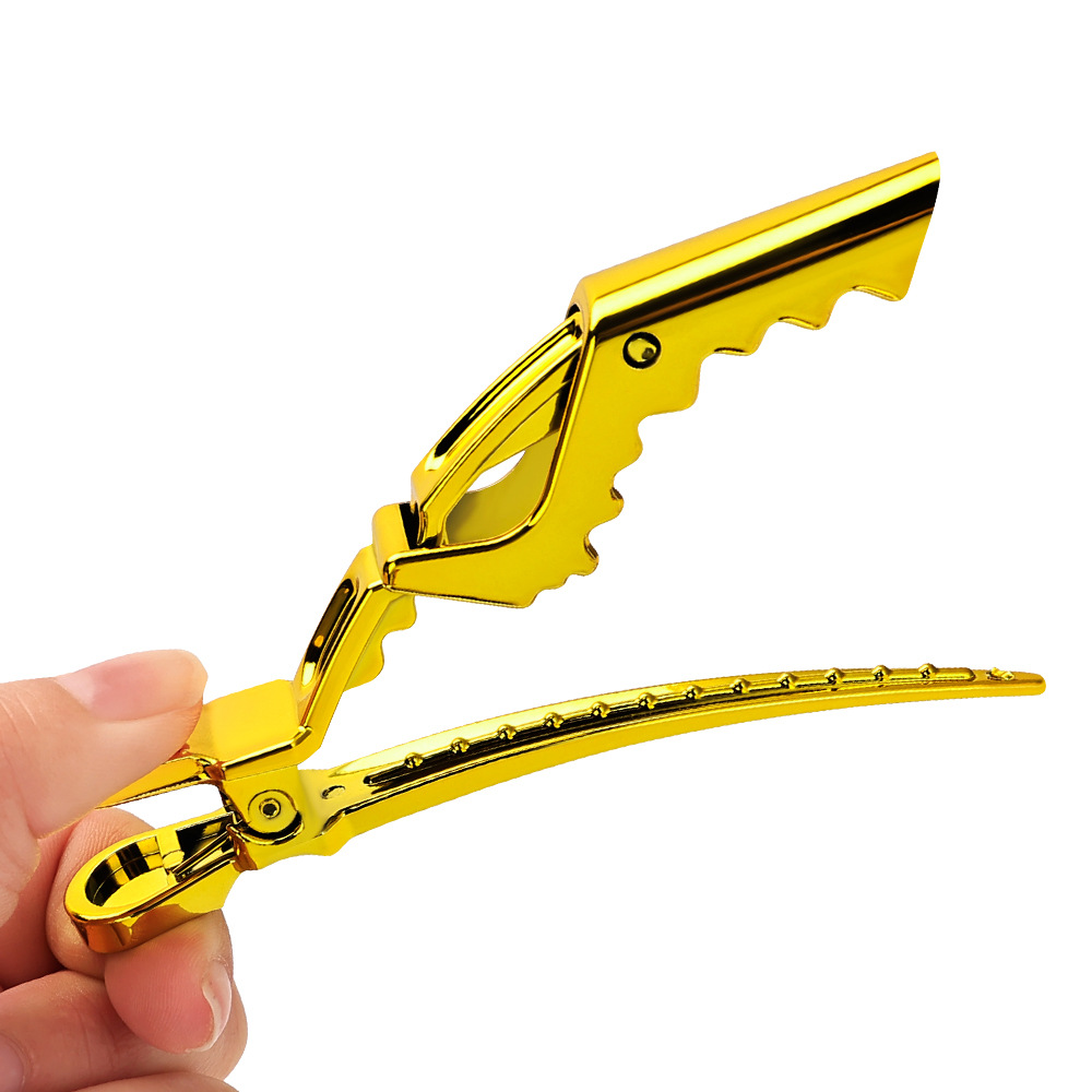 Hair Salon Alligator Colorful Hair Styling No-trace Duckbill Long-nose Clips, Perm And Dye Sectioning Tools, Bangs Clips_voghion.com