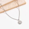 Design fashionable accessory solar-powered stainless steel, pendant, necklace, European style, simple and elegant design