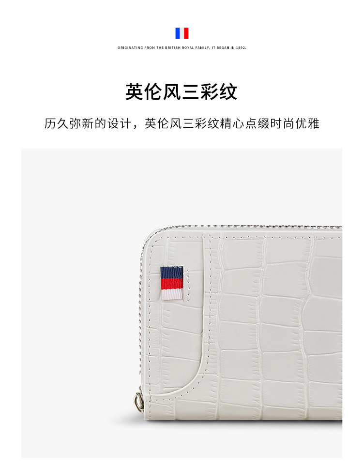 Ví card holder da thật nhiều ngăn đựng thẻ có khóa kéo Emperor Paul chi tiết 8