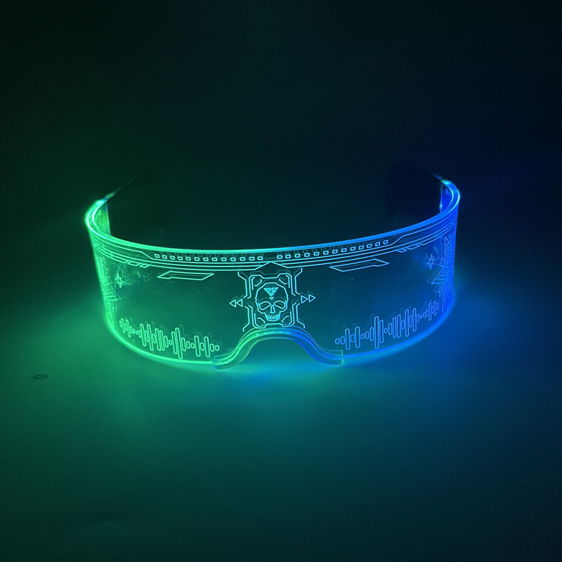Cool Music Festival bar Night Club discoteca forma cóncava foto rendimiento apoyos LED tecnología gafas multi-color flash