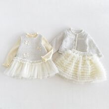 女童小香风外套2026新款冬季宝宝加厚水晶绒上衣儿童冬装zdw6605