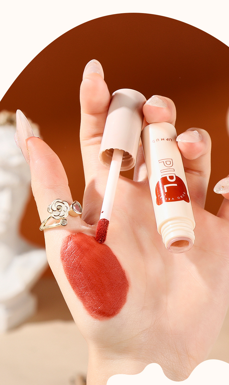 PIPL Bobo Lip Gloss matte velvet lipstick, non-stick and non-fading, whitening in autumn and winter Lip gloss Lip gloss, cross-border undefined