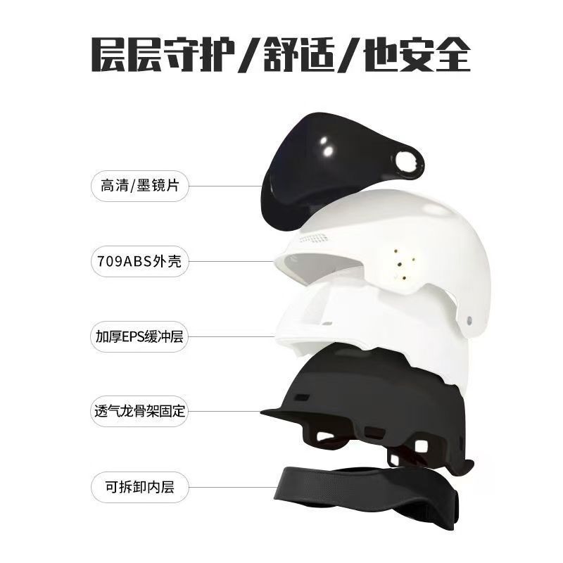 Electric Motorcycle Helmet 3C Certified, Sun Protection