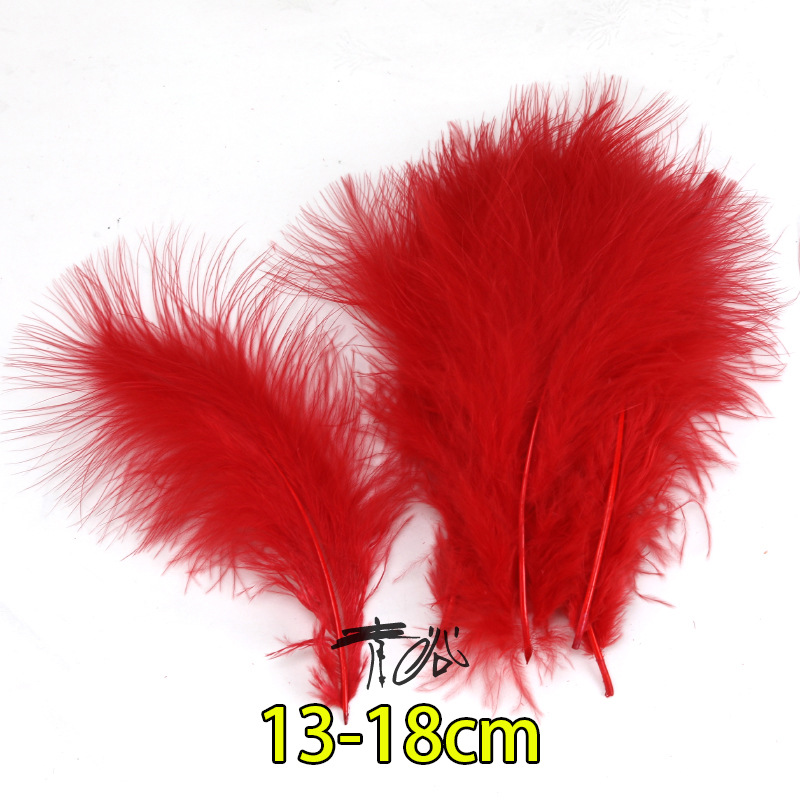 Fábrica directa pequeña serie de plumas rojas DIY accesorios accesorios de artesanía ropa accesorios escenario plumas