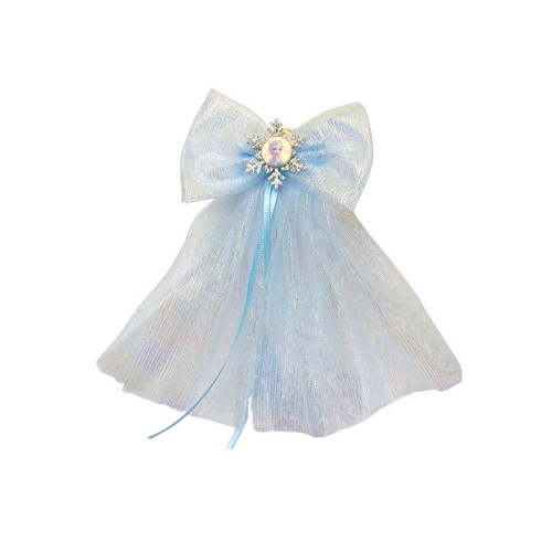 Disney Children's Hair Accessories Frozen Elsa Hair Clip Girls Baby Cute Headwear Head Scarf