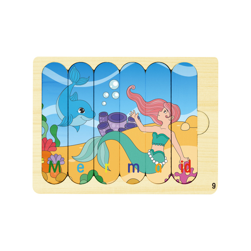 Bloques transfronterizos rompecabezas de barras niños pequeños educación temprana puzzle helado dibujos animados juguetes de puzzle al por mayor