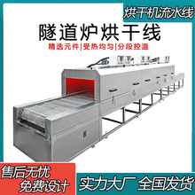 高温热风隧道炉烘干机电加热隧道式网带烘干线隧道炉烘食品流水线
