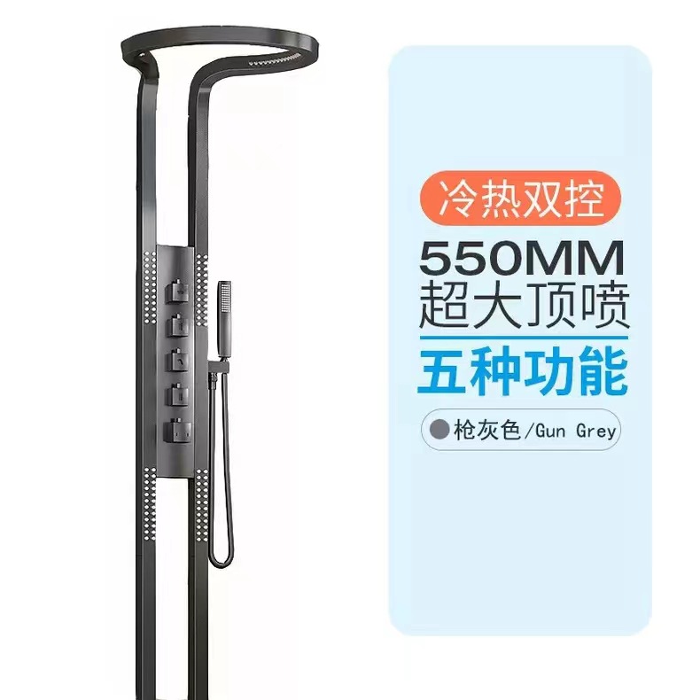 Nuevas cascadas de lluvia volante de lujo alrededor de la pantalla de ducha del baño de pulverización de gran techo para el hogar de la espalda de la cintura y las piernas del conjunto de ducha de mano