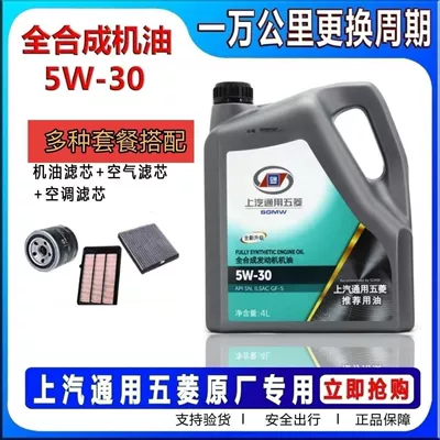 Oil Sn5W30 for Wuling, Suitable for: Gasoline Engine Oil - 4l-engine-oil-oil-filter-air-filter-and-cabin-air-filter-please-specify-vehicle-model-and-engine-displacement-in-the-order-notes