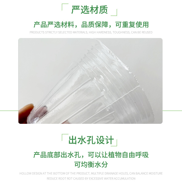 兰花杯,透明花盆,蝴蝶兰花盆