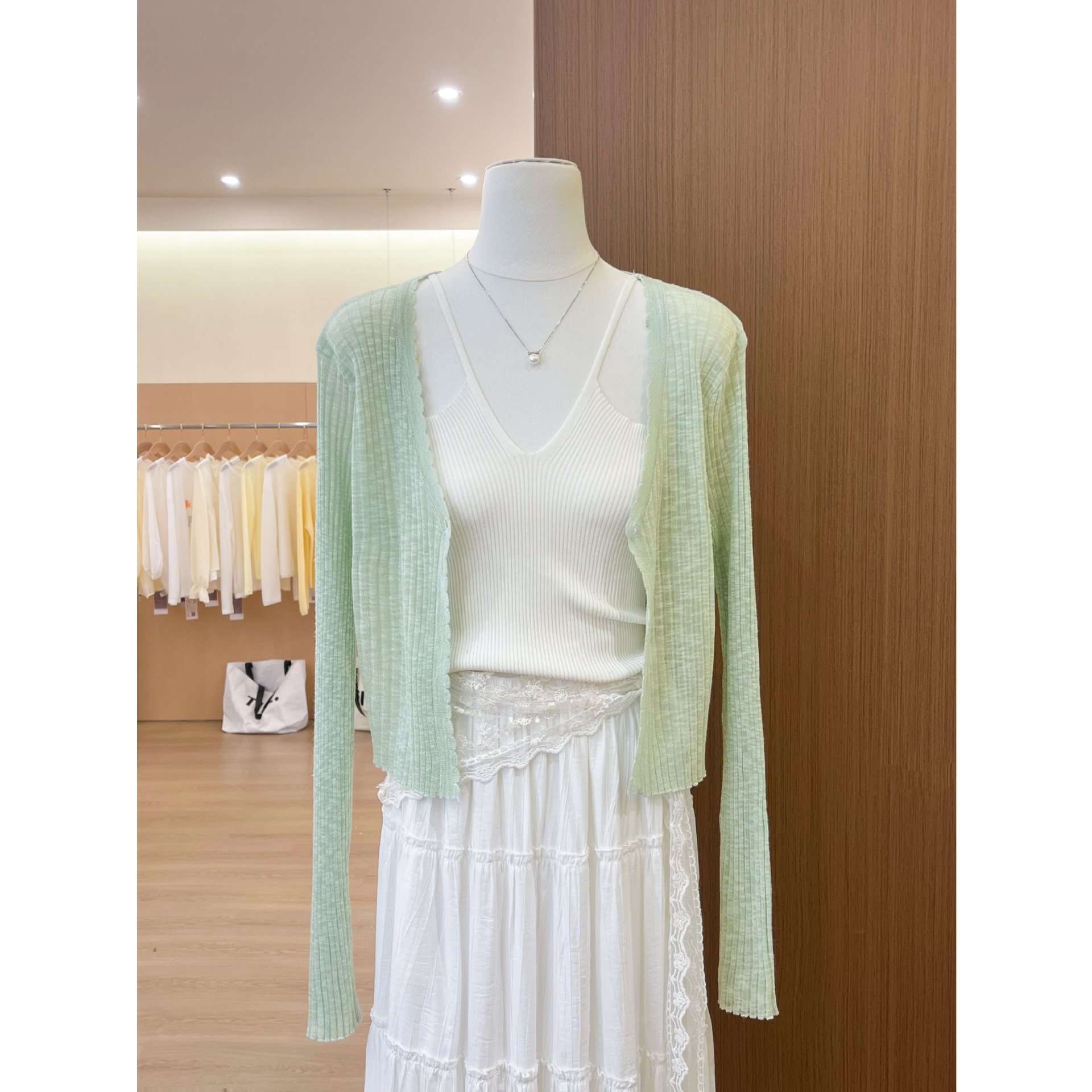 Women's Sun Protection Clothing 2026 Summer Ice Silk Cardigan Thin Outerwear Cover-up with Skirt Shawl Sheer Vest
