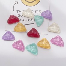 不规则水波纹几何三角形树脂贴片 diy鞋扣手机壳手工材料饰品配件