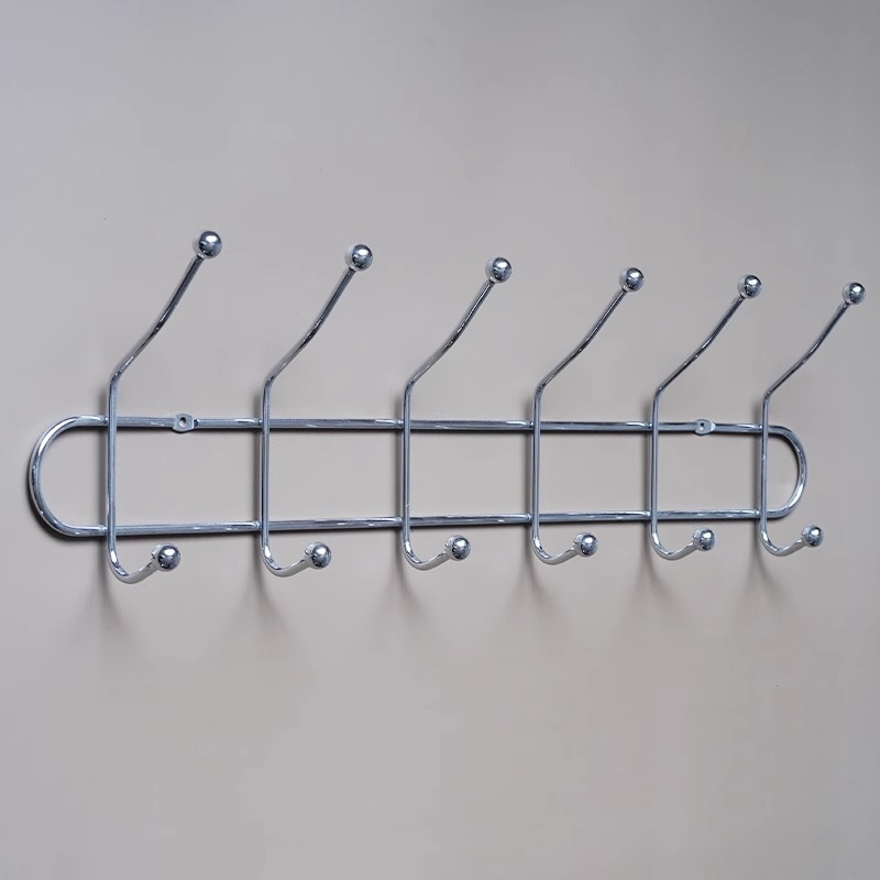 Perforación de gancho de pared de pared blanca gancho de sombrero de carga pesada arriba y abajo gancho de puerta detrás de una fila de gancho de pared de inodoro sin perforación gancho de ropa