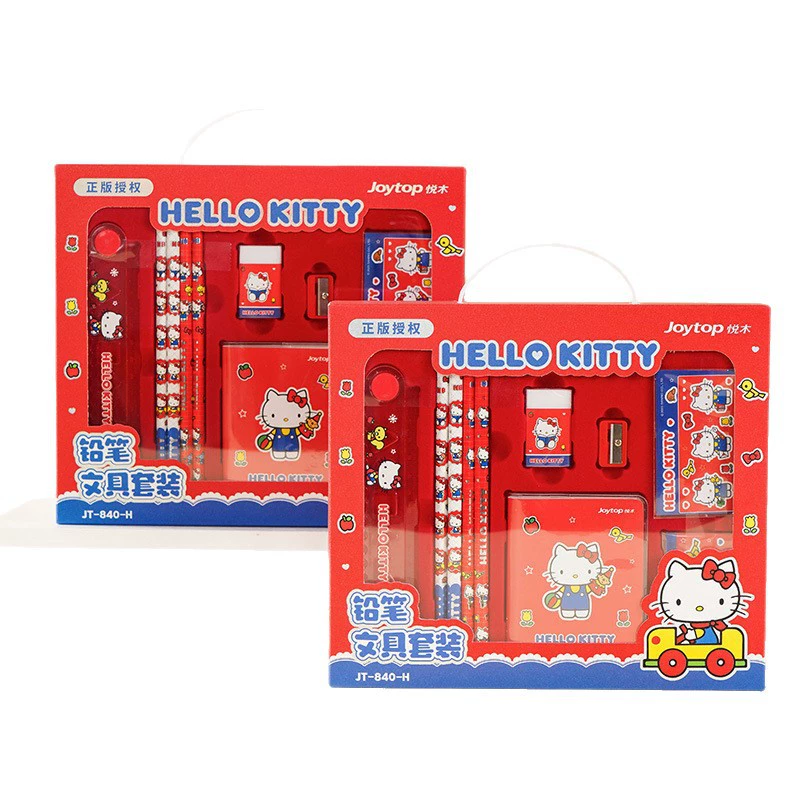 Hello Kitty, оригинальные канцелярские товары, подарочная коробка для учащихся начальных классов, набор, ноутбук, новая коллекция, подарок на день рождения