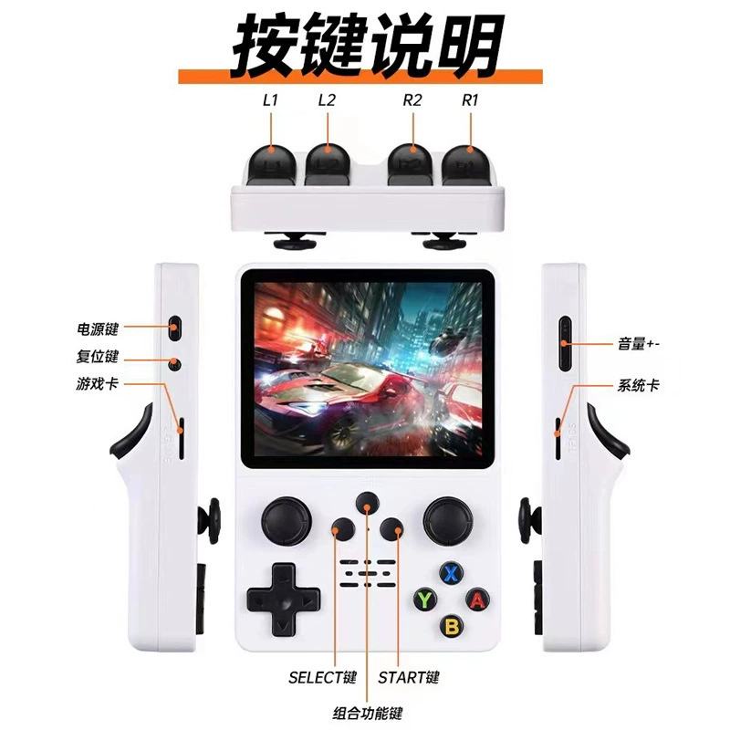 New R35S Palm Palm Gaming Machine Open Source Linux System 3.5 -inch IPS screen portable handheld spot