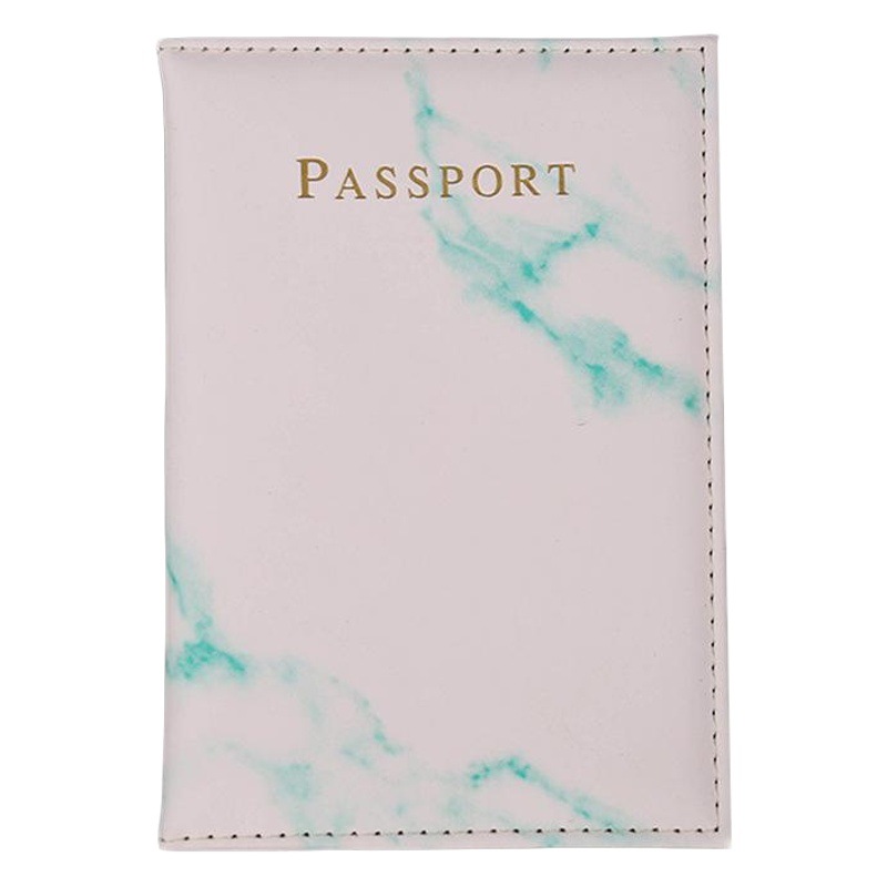 Pasaporte titular de la máquina titular de boleto de mármol patrón de pasaporte cubierta de pasaporte de viaje funda protectora ID soporte de lote mixto