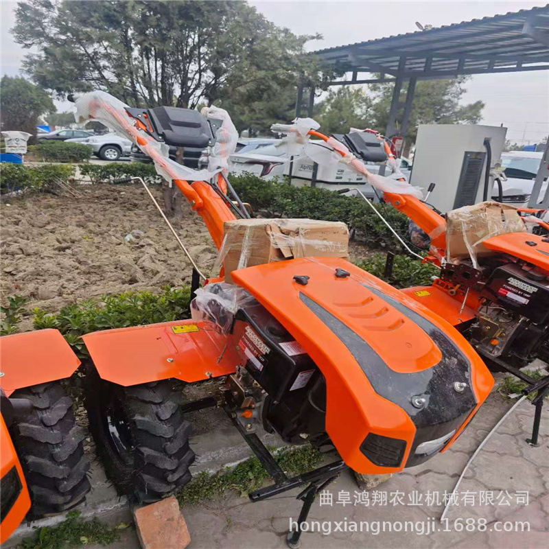 motor eléctrico diesel de gran potencia cultivador de tierra zanjador de dos conducciones gran neumático de agua y sequía campo duro arado profundo arado rotativo image 5