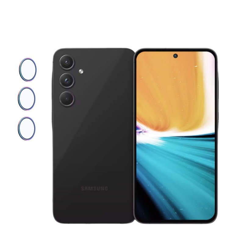 Aplicable a Samsung A56 película de lente Galaxy cámara trasera 3D en serigrafía AF alta definición adhesivo de vidrio