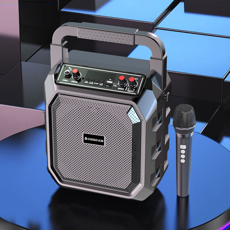 屋外の広場のダンスのハンディのbluetoothのスピーカーのk歌の充電の携帯の音響の大きいスピーカーのマイクは露店を出してお金を売ります。|undefined
