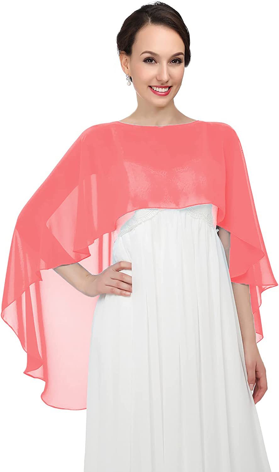 100g Weight Shawl Classification Daily, Street Occasion Chiffon Material Solid Color Pattern Summer, Spring, Autumn Season Women's Gender Streetwear Style Women's Streetwear Solid Color Chiffon Shawl 10